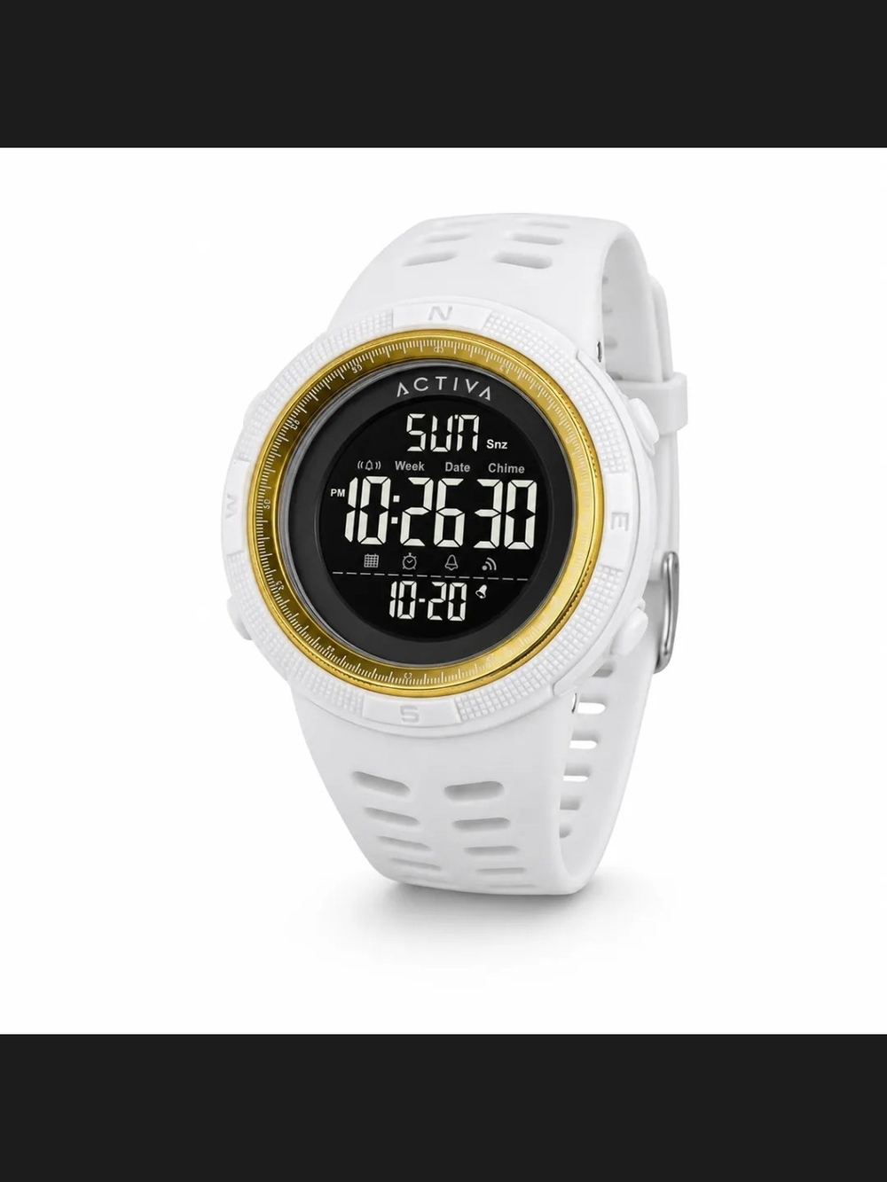 Activa X Invicta White and Gold Digital Sports Watch ACW1915-014 - Picture 11 of 11